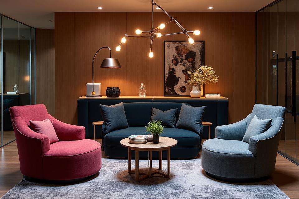 Boutique hotel custom upholstery